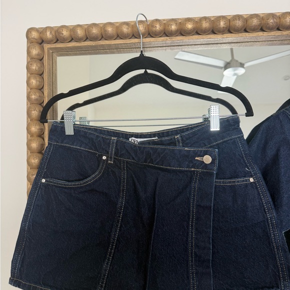 Zara Dark Denim Jacket and Skirt Set - Picture 3 of 3